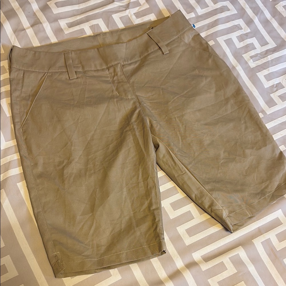 Adidas Tan Bermuda Shorts Lightweight Casual Wear